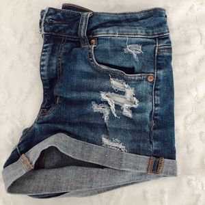 AE denim shorts